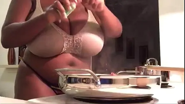 Best Maserati XXX - Cooking in my Bra Panties Pt.2 (on Periscope power Movies