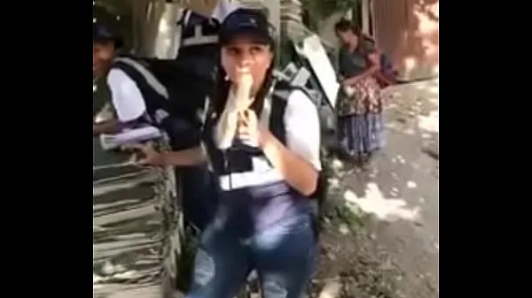 En iyi Census woman in Guatemala puts a banana in her mouth güçlü Filmler