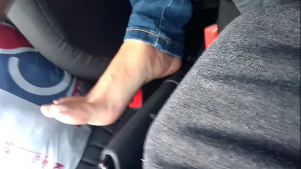 최고의 My wife's beautiful foot coming out of her socks 파워 영화