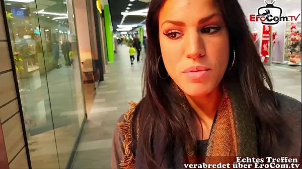 Best german cute brunette model flirt in supermarket and pickup for pov sex power Movies