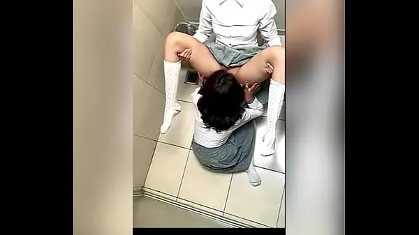 Best Two Lesbian Students Fucking in the School Bathroom! Pussy Licking Between School Friends! Real Amateur Sex! Cute Hot Latinas power Movies