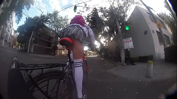 أفضل Paseo en bicicleta upskirt, ¿Quieres mirar bajo mi falda أفلام القوة