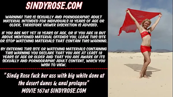 Best Sindy Rose fuck her ass with big white done at the desert dunes & anal prolapse power Movies