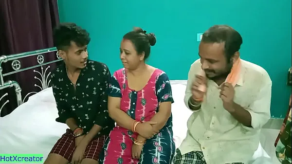 Best Hot Milf Aunty shared! Hindi latest threesome sex power Movies