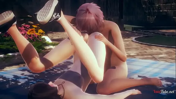 Melhores Yaoi Femboy Threesome em um parque - vídeo pornô gay japonês asiático mangá animefilmes poderosos