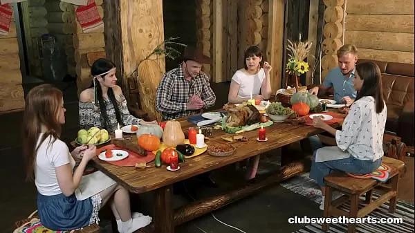 Best Thanksgiving Dinner turns into Fucking Fiesta by ClubSweethearts power Movies