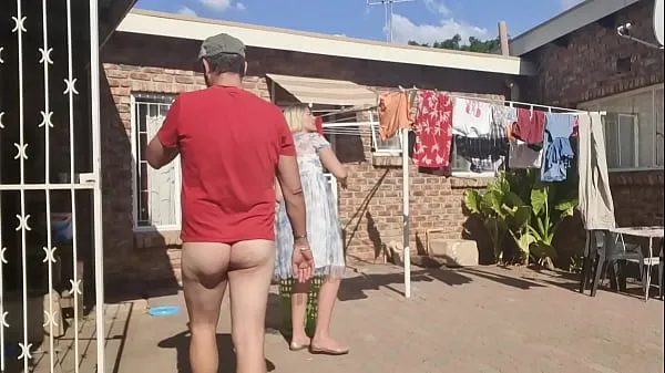 Best Outdoor fucking while taking off the laundry power Movies