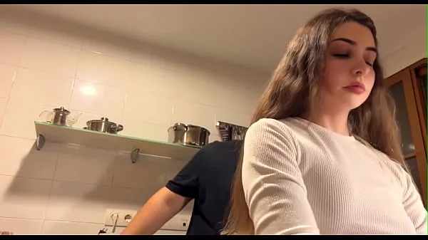 أفضل 18 year old stepdaughter has sex in the kitchen, The fat stepfather cums inside her أفلام القوة