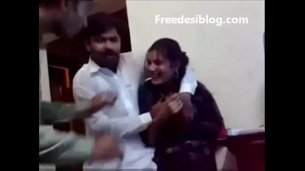 Bedste Pakistani Desi girl and boy enjoy in hostel room power-film